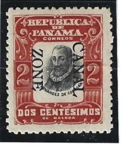Canal Zone Scott #23 Mint 2c Overprint Reading Down 2021 CV $3.00