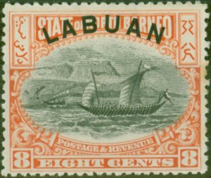 Labuan 1897 8c Rose-Red SG94 Fine MNH