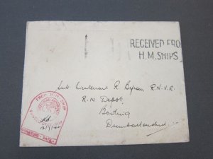 Great Britain 1942 WWII Censor ship cover