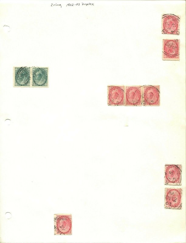 CANADA 2-RING ORB CANCEL STUDY LOT TORONTO