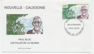 Cover / Postmark New Caledonia 1999 Paul Bloc - Writer