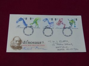 Great Britain First Day Cover 1991 Dinosaurs Watford cancel