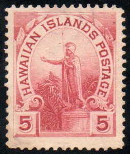 US Hawaii #76 VF, faint target cancel, nice color!