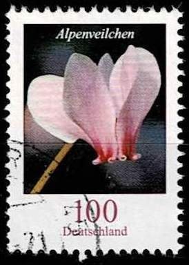 Germany 2018,Michel#3365 used Flower: Cyclamen (Cyclamen persicum)