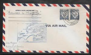 Just Fun Cover Portugal #516 on MAY/21/1939 To US. Airmail Cover (my3657)