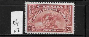 CANADA SCOTT #E6 1935 SPECIAL DELIVERY 20 CENTS - MINT NEVER HINGED