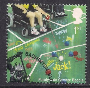 GB 2009 QE2 1st Olympic & Paralympics Boccia  SG 2985 ex FDC ( C848 )