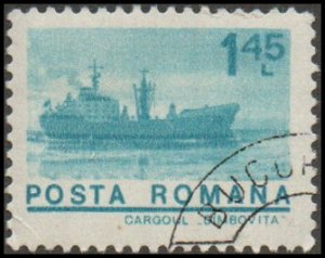 Romania 2461 - Cto - 1.45L Cargo Ship Dimbovita (1974)