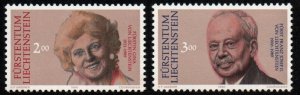 Liechtenstein # 928 - 929 MNH