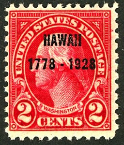 U.S. #647 MINT OG HR