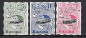 Guernsey Herm Europa 1963 set 3 - unmounted mint NHM