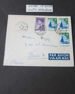 Vietnam 1957 cover to France OurStock#42754