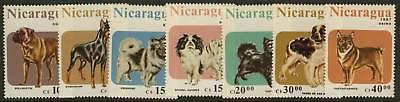 Nicaragua 1632-8 MNH Dogs