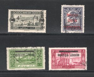 Lebanon #71, 72-74   F/VF, Used,  Partial Set, CV $3.25 ....  3440014