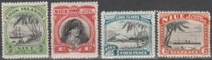 Niue #77-8, 81-2  MNH CV $4.95  (A11955)