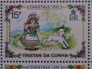 TRISTAN DA CUNHA-1980 CHRISTMAS SHEET-STORY OF HUMPTY DUMPTY-MNH- VERY FINE