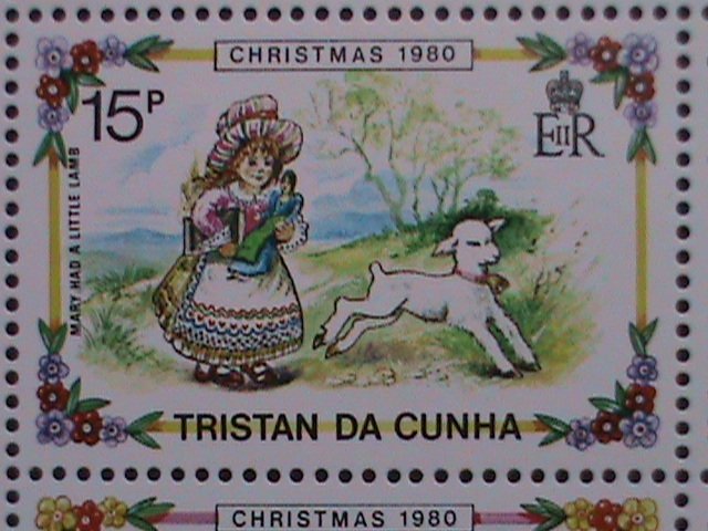 TRISTAN DA CUNHA-1980 CHRISTMAS SHEET-STORY OF HUMPTY DUMPTY-MNH- VERY FINE