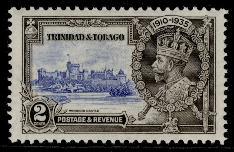 TRINIDAD & TOBAGO GV SG239a, 2c EXTRA FLAGSTAFF, VLH MINT. Cat £35.