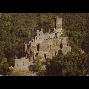 GERMANY - Postcard - Niederburg Castle Ruin. Back thin