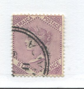 Jamaica 1909 6d used