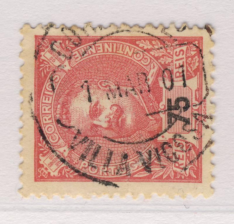 PORTUGAL - 1901 -  VILLA VIÇOSA  / 75R Rose p.11 1/2 - Yv.135 / Mi.131A