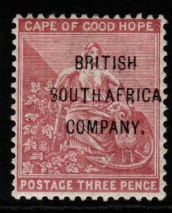 RHODESIA SG61 1896 3d PALE CLARET MTD MINT