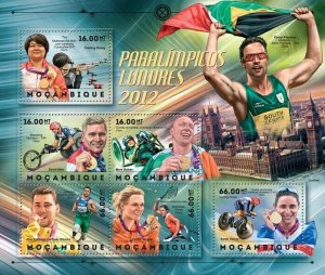 Mozambique 2012 MNH - London 2012, Paralympics. Mi 6272-6277, Scott 2712