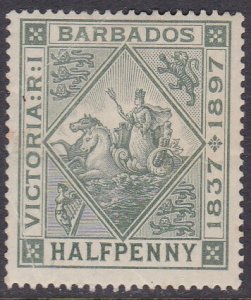 Barbados Sc #82 MH; Mi #54