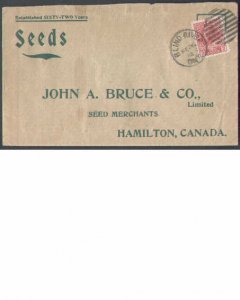 Canada-cover #5526 - Algoma District-Blind River,Ont duplex cancel-Fe 26 1912-