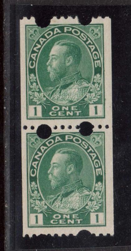 Canada #131iv VF Mint Experimental Coil Pair