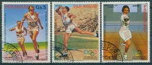 Paraguay 1983 CTO Summer Olympics Stamps Los Angeles '84 Sports Fencing 3v Set