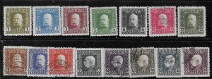 Bosnia & Herzegovina #65-79  Emperor Franz Joseph  (M&U)  CV $4.65