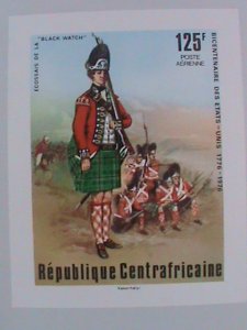 CENTRAL AFRICAN STAMP:1976-SC#C144 BI-CENTENARY OF AMERICAN REVOLUTION S/S #1