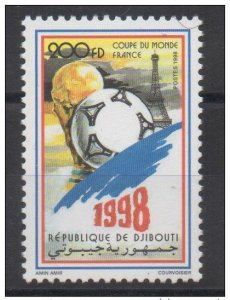 1998 Djibouti Mi. 664** New MNH FIFA World Cup France Football RARE-