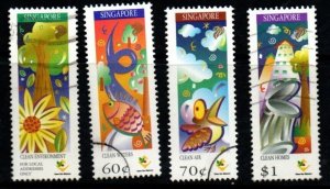 SINGAPORE SG904/7 1997 MINISTRY OF ENVIRONMENT  USED