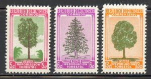 Dominican Republic Scott 471-72,C96 Unused LHOG - 1956 Reforestation Program