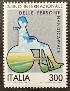 Italy 1981 #1451, International Year of the Disabled, MNH.