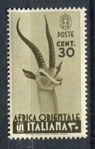 ITALIAN COLONIES AFRICA; 1938 early Pictorial issue Mint hinged 30c. value