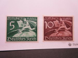 GERMANY  Scott  P1 & P2  MINT NEVER HINGED  LotH  Cat $4.50