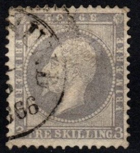 Norway #3 F-VF Used CV $50.00 (X8932)