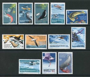 AAT SG23-34 Wildlife and Aviation definitive set of 12 U/M