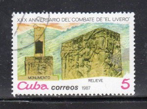 CUBA #2946  1987  BATTLE OF UVEROMINT VF NH  O.G   CTO