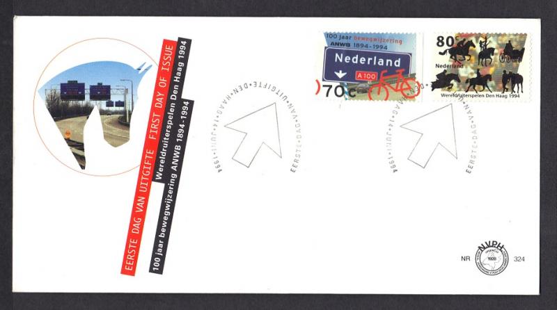 Netherlands 1994  FDC 324  anniversaries      