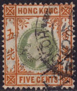 Hong Kong - 1903 - Scott #74 - used - Edward VII