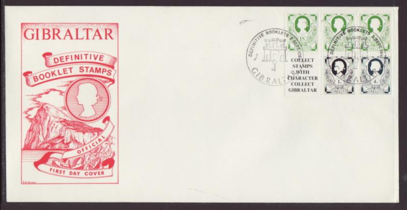 Gibraltar Booklet Pane 1981 U/A FDC BIN