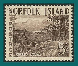 Norfolk Island 1953 Bloody Bridge, mint  #18,SG18