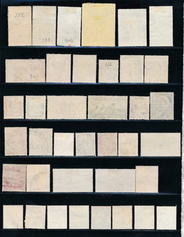 D457470 New Zealand Nice selection of VFU Used stamps