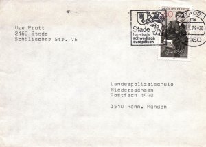 AGNES MIEGEL SCOTT 1287 WEST GERMANY PICTORIAL CANCEL (NOT FDC) STADE 1979