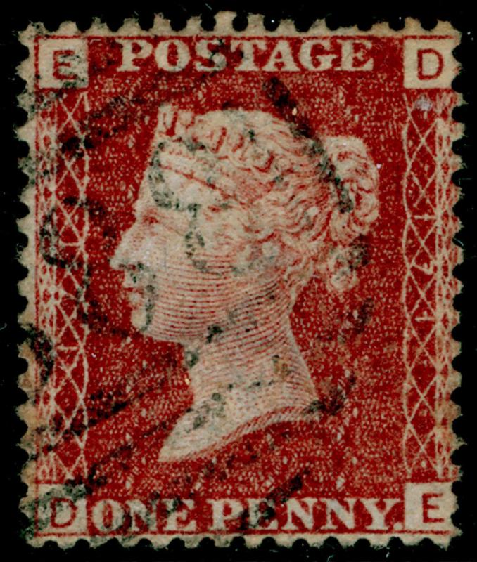 SG44, 1d lake-red plate 171, FINE USED. DE