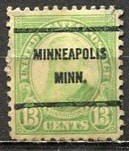 U.S.A.; 1931; Sc. # 694;  O/Used Pre-Cancel. Perf. 11x10 1/2 Single Stamp